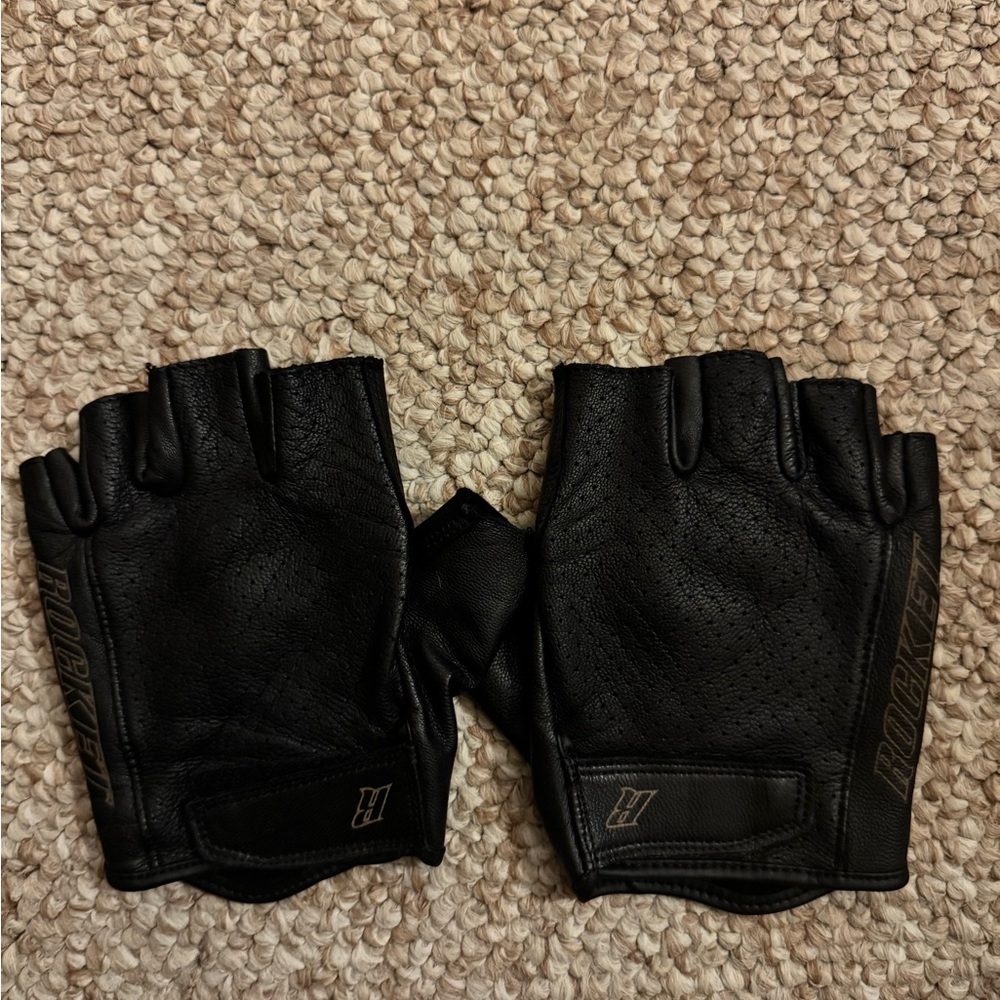 Joe Rocket Black Fingerless Gloves